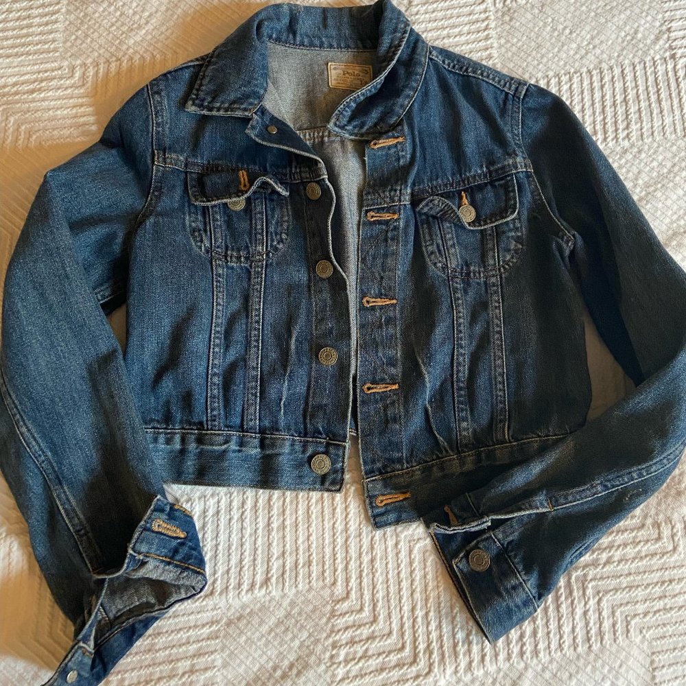 Ralph Lauren Girls Cropped Jean Jacket